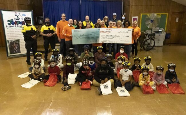 annual bike giveaway